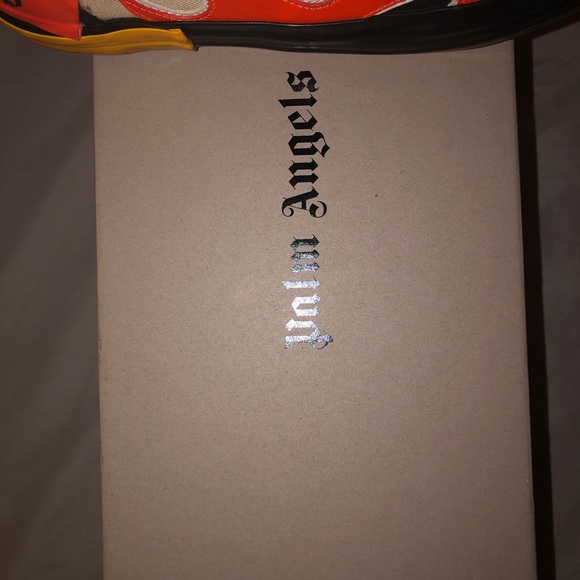 PALM ANGELS DISTRESSED FLAME TRAINERS SZ 40 (7)!! - Picture 5 of 9